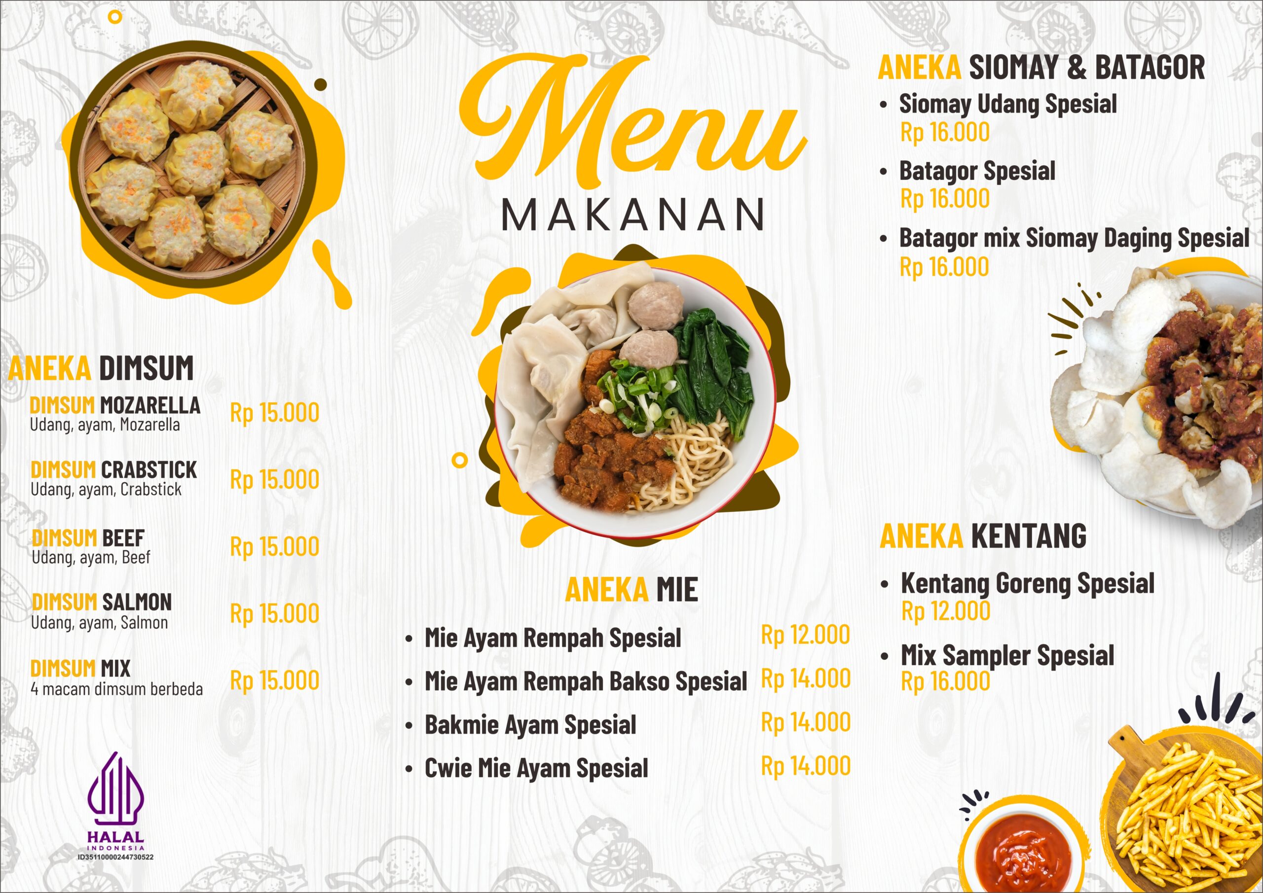 MENU MAKANAN